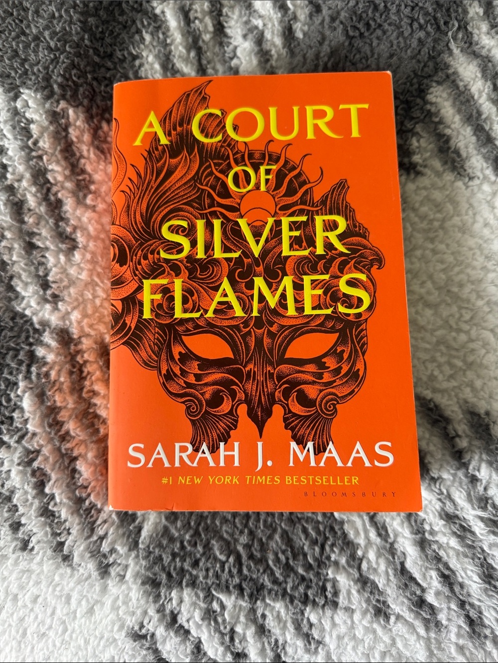 A Court of Silver Flames by Sarah J. Maas - Bright Orange Paperback 🧡